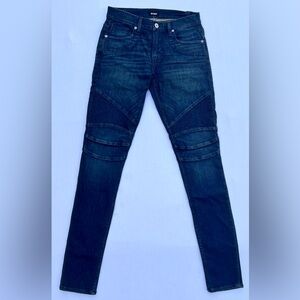 HUDSON JEANS Ethan Biker Skinny Blue Stretch Jeans Men's Size 29 NWT